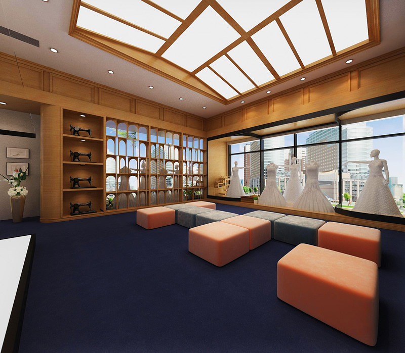 婚紗影樓門(mén)店-前廳效果圖