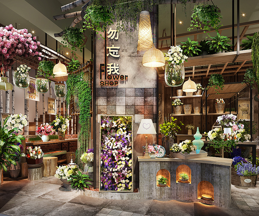 小型花店裝修設(shè)計圖片