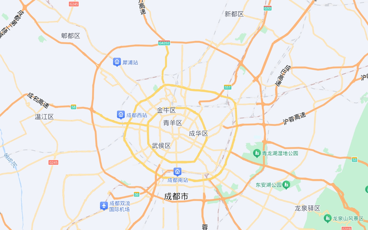 成都市轄12個(gè)區(qū)、5個(gè)縣級(jí)市以及3個(gè)縣