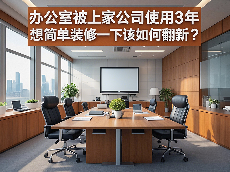辦公室被上家公司使用3年，想簡單裝修一下該如何翻新？