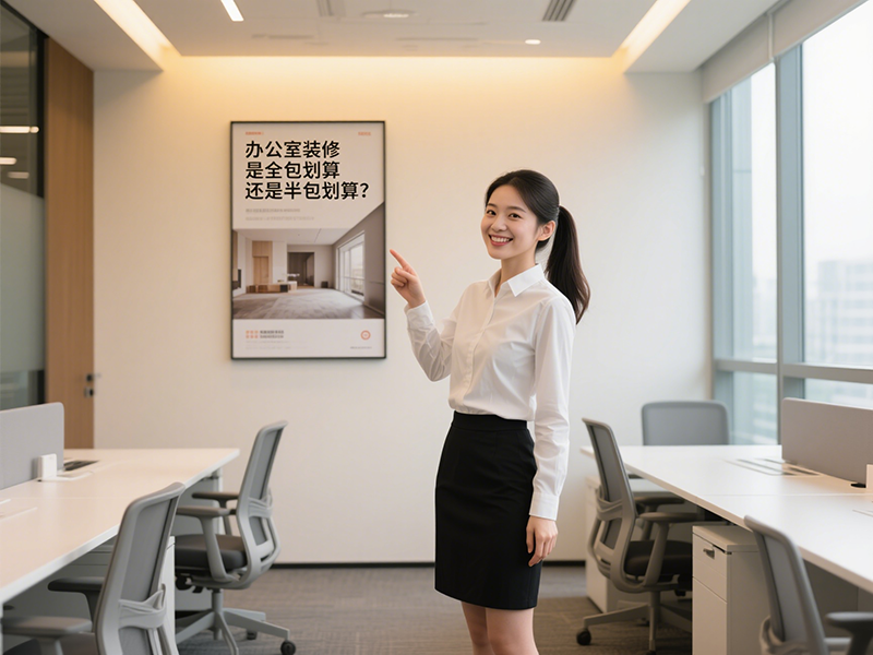 辦公室裝修是全包劃算還是半包劃算？