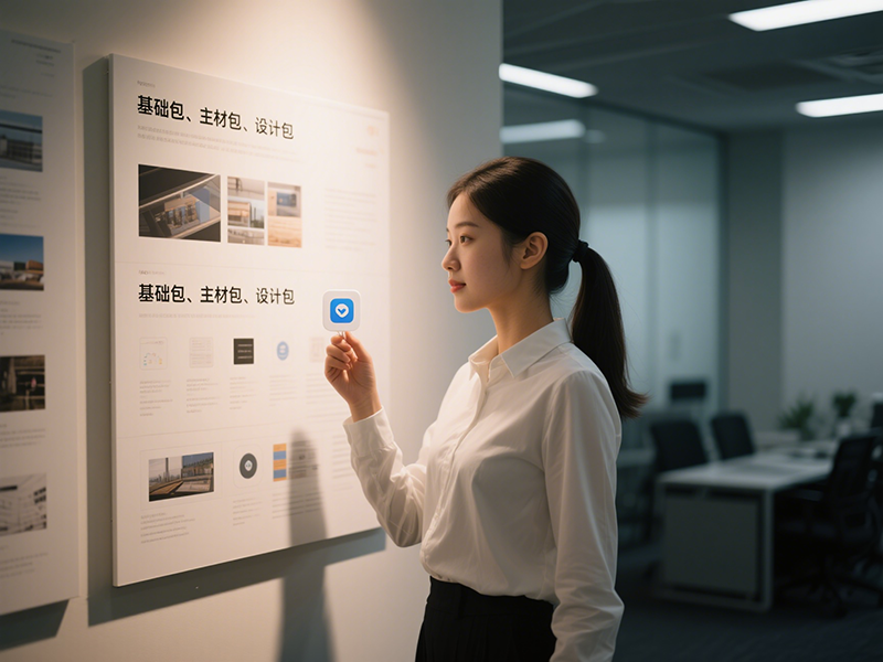 辦公室裝修基礎(chǔ)包、主材包、設(shè)計包
