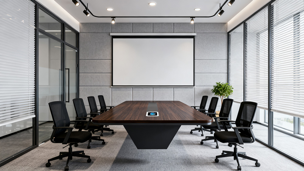 完全獨(dú)立的會議室空間設(shè)計(jì)裝修效果圖