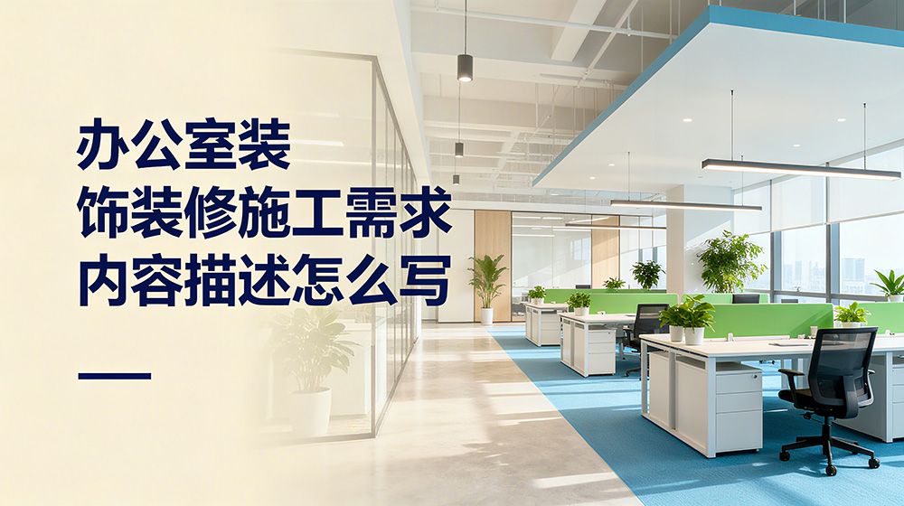 辦公室裝飾裝修施工需求內(nèi)容描述怎么寫？
